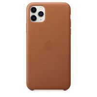 Apple origineel leather case iPhone 11 Pro Max Saddle Brown - MX0D2ZM/A - thumbnail