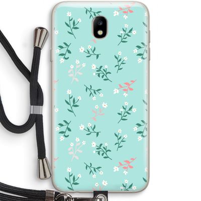 Small white flowers: Samsung Galaxy J7 (2017) Transparant Hoesje met koord