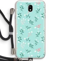 Small white flowers: Samsung Galaxy J7 (2017) Transparant Hoesje met koord