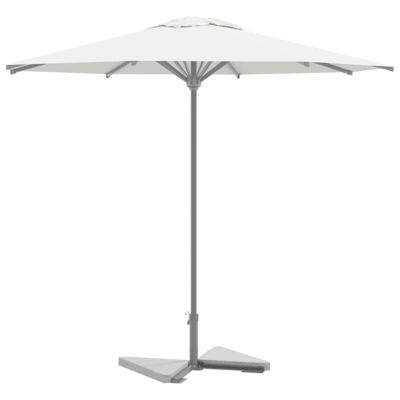 VidaXL Parasolvoetplaten 2 st driehoekig 14 kg graniet grijs