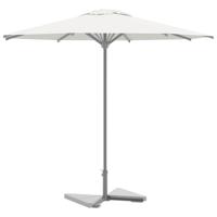 VidaXL Parasolvoetplaten 2 st driehoekig 14 kg graniet grijs