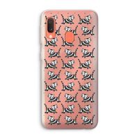 Zwarte poes: Samsung Galaxy A20e Transparant Hoesje