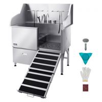 VEVOR Hondentrimbak Hondenwasplaats met Rechterdeur 1275x795x1435mm VEVOR Hondentrimbak Hondenwasplaats met Rechterdeur 1275x795x1435mm