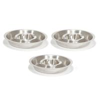 RVS asbak rond 16 cm - 6x stuks - Hotelasbak - Horeca/terras/tafel asbakken RVS asbak rond 16 cm - 6x stuks - Hotelasbak - Horeca/terras/tafel asbakken
