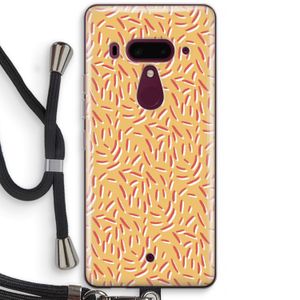 Camouflage: HTC U12+ Transparant Hoesje met koord