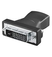 Goobay A 333 (HDMI 19pin F/DVI-D 24+1pin M) Zwart - thumbnail