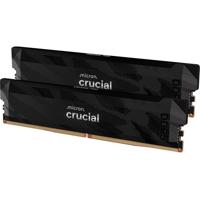 Crucial 32 gb ddr5-6400 (2x 16 gb) dual-kit werkgeheugen (zwart, pro, xmp 3.0, amd expo)