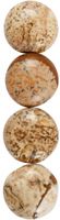 Creotime cabochons Jasper rond 14 mm multicolor 4 stuks - thumbnail