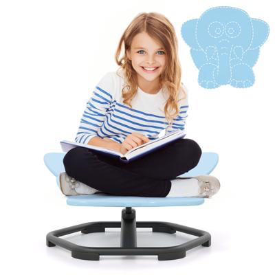 Sensorische Draaitstoel Kinderen 360° Kinderdraaitstoel Carrousel Autisme Kinderstoel Blauw Olifant