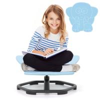 Sensorische Draaitstoel Kinderen 360° Kinderdraaitstoel Carrousel Autisme Kinderstoel Blauw Olifant