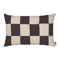 ferm LIVING Fold Patchwork Sierkussen - Coffee - thumbnail