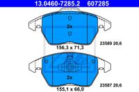 Remmenset, remschijf ATE, Remschijftype: Geventileerd: , Inbouwplaats: Achteras, u.a. für Seat, VW - thumbnail