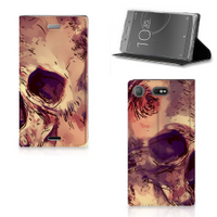 Mobiel BookCase Sony Xperia XZ1 Compact Skullhead - thumbnail