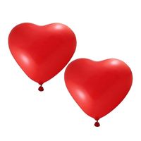 Feestartikelen 6x hartjes ballonnen rood