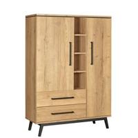 Wandkast Batenburg - Hout - Naturel - MDF