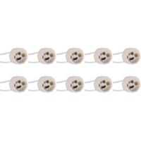 GU10 Keramische Fitting Houder 10-Pack met 15cm Draad