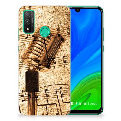 Huawei P Smart 2020 | Siliconen hoesje | met foto Bladmuziek