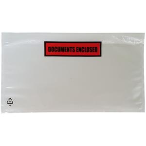 1000 Paklijstenveloppen DL 225x122mm Documents Enclosed PP