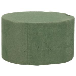 Steekschuim/oase - rond - groen - blok nat - dia 10 x hoogte 6 cm