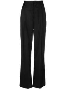 Tagliatore pantalon rayé à taille haute - Noir