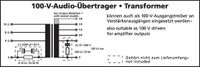 Monacor TR-1025LC spanningtransformator 100 V - thumbnail