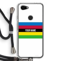 WK Wielrennen: Pixel 3a Transparant Hoesje met koord