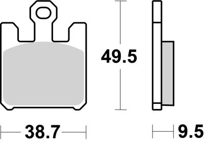 BREMBO Remblokken, voor de moto, Road/Sport gesinterd Metaal 07SU26SR