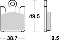 BREMBO Remblokken, voor de moto, Road/Sport gesinterd Metaal 07SU26SR