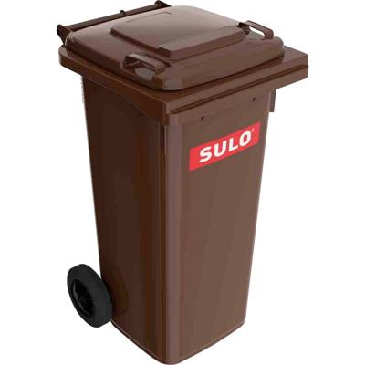 SULO 1073652 Prullenbak 120 l HDPE (l x b x h) 55 x 50 x 93.3 cm Bruin 1 stuk(s)
