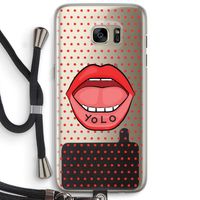 Yolo Denise: Samsung Galaxy S7 Edge Transparant Hoesje met koord