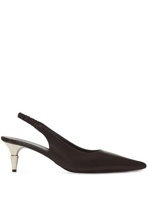 Proenza Schouler escarpins en cuir Spike à bride arrière - Noir