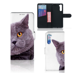 OnePlus Nord Telefoonhoesje met Pasjes Kat