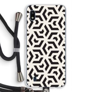 Crazy pattern: Samsung Galaxy A10 Transparant Hoesje met koord