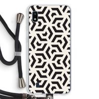 Crazy pattern: Samsung Galaxy A10 Transparant Hoesje met koord