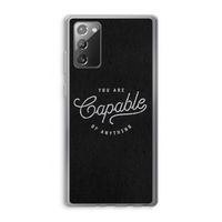 Capable: Samsung Galaxy Note 20 / Note 20 5G Transparant Hoesje Capable: Samsung Galaxy Note 20 / Note 20 5G Transparant Hoesje
