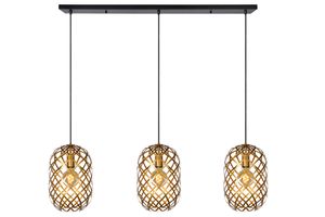 Lucide Wolfram hanglamp 110cm 3x E27 goud mat