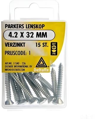 Parkers 4,2x32mm verz 15st - Deltafix