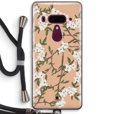 Blossoming spring: HTC U12+ Transparant Hoesje met koord