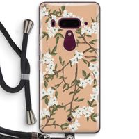 Blossoming spring: HTC U12+ Transparant Hoesje met koord