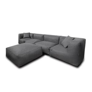 Feel Furniture - Binnen en Buiten bank - Odin - 4 Persoonsbank - Grij…