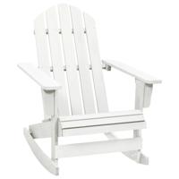 Tuinschommelstoel hout wit