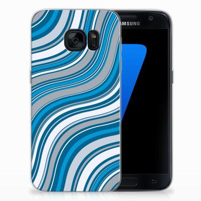 Samsung Galaxy S7 | TPU bumper | Waves Blue
