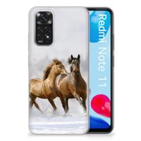 Xiaomi Redmi 10 | Redmi Note 11 4G | TPU Hoesje | Paarden