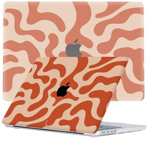 Lunso MacBook Pro 16 inch M1/M2 (2021-2023) cover hoes - case - Orange Fever