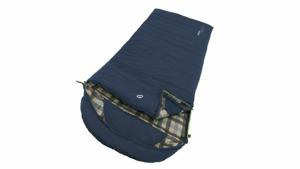 Outwell Camper Lux Volwassene Semi-rechthoekige slaapzak Katoen, Polyester Blauw