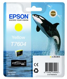 Epson Ink Cart/T7604 Yellow Inkt