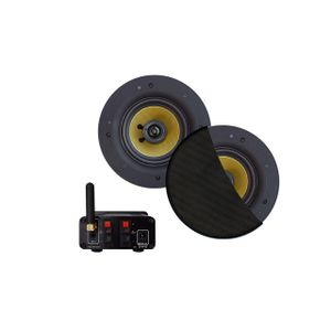 Aquasound Bluetooth Audio bluetooth audiosysteem - (50 watt / bt4.0 / auto-aux) - met samba speakerset (mat zwart) - 230v/12v bmn50easy-sz