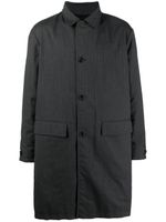 Prada Pre-Owned manteau mi-long à design réversible (années 1990) - Noir