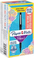Paper Mate fineliner Flair Original, value pack van 36 stuks (30 + 6 gratis), zwart