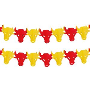 3x stuks stieren thema slinger kleuren van Spanje 3 meter